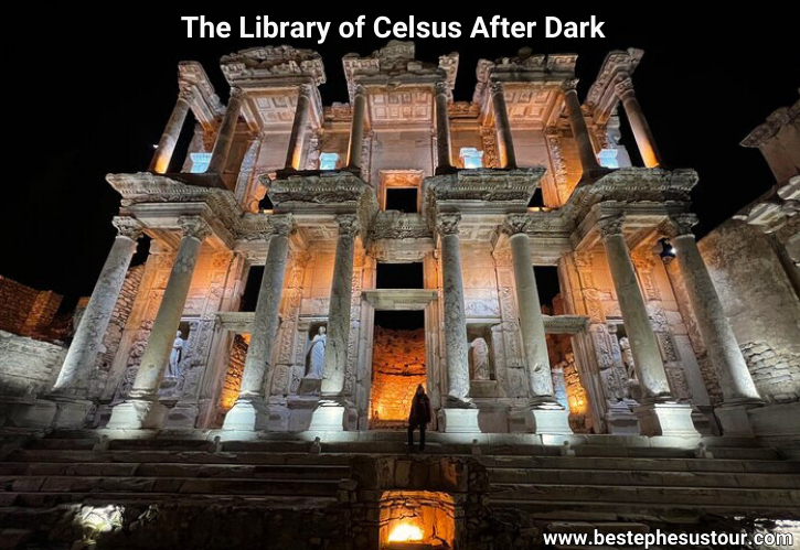 The Library of Celsus After Dark