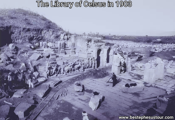 The Library of Celsus in 1903